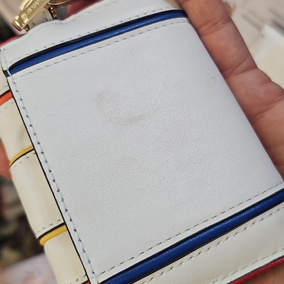 Michae,l Kors, White, Red, Colorful, Leather, Wallet, Gold, Summer, Designer - Picture 4 of 8